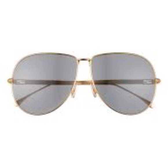 Fendi Womens 63mm Aviator Sunglasses gold/black - Picture 4 of 5